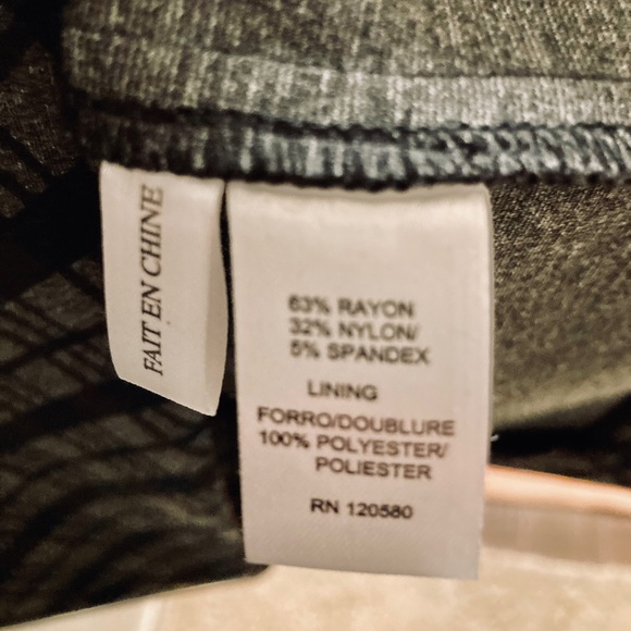 Amanda & Chelsea Plaid Gray/Blue Pencil Skirt - Picture 6 of 6